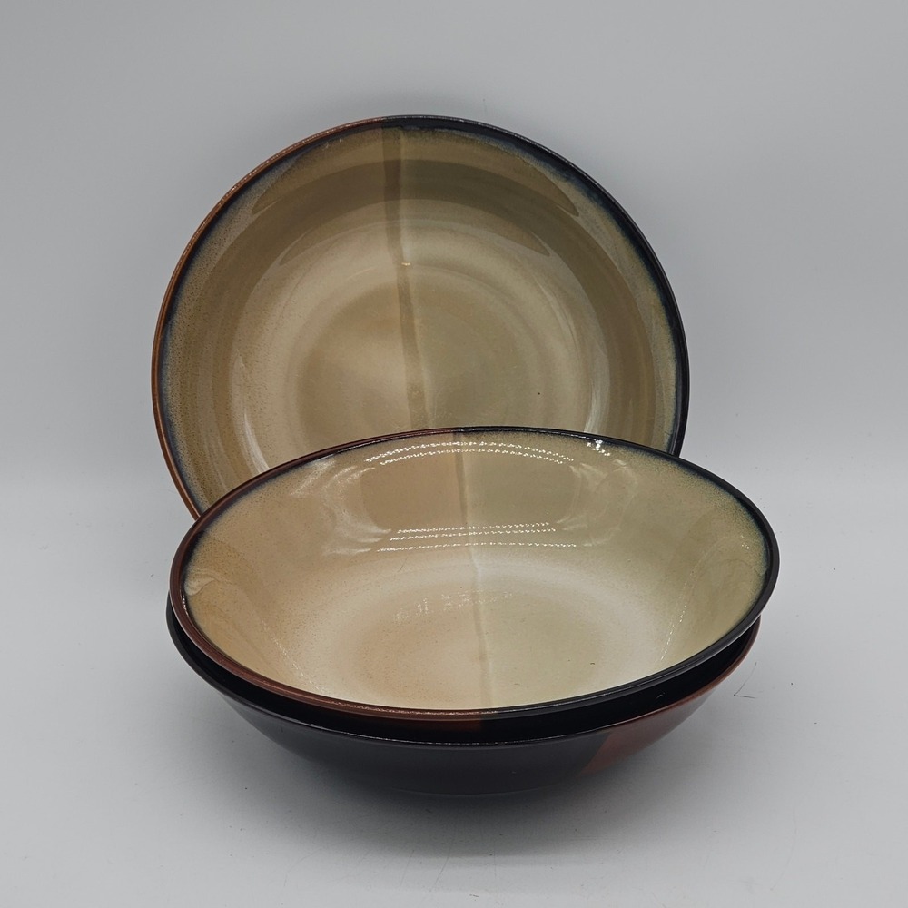 3 Pfaltzgraff java cereal bowls